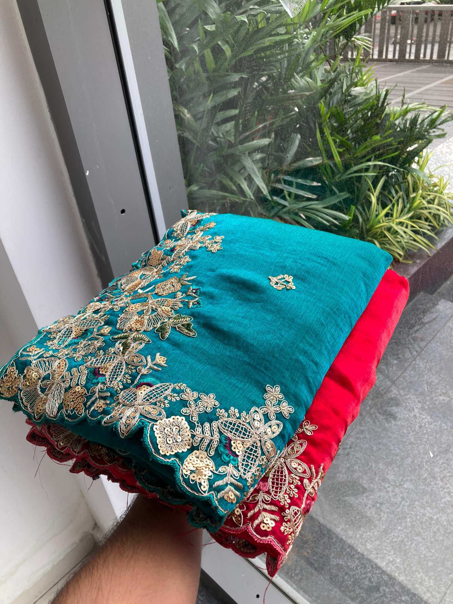 Chiffon  Embroidered Cutwork Saree